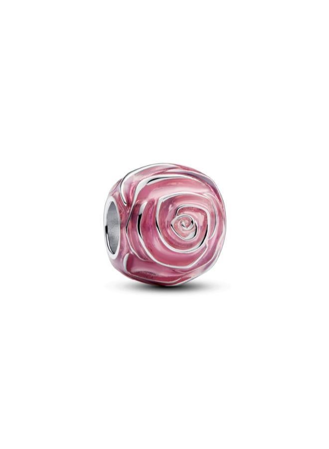 PANDORA Pink Rose in Bloom Charm - Image 1
