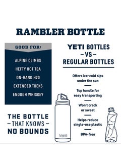 YETI YETI Rambler 46 oz Bottle, Vacuum Insulated, Stainless Steel with Chug Cap,Key Lime  - Image 2