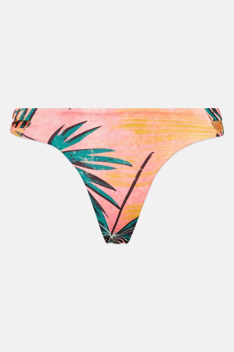 Billabong Women Floral Print Bikini Bottom, Multicolor - Image 1