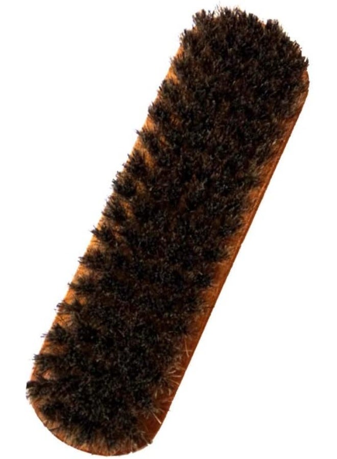 VIUAUAX Horse hair shoe polishing and shoe cleaning brushBeechwood-handled horsehair shoe brush.Shoe polish brush for leather shoesHorse Hair Shoe Brush for Boots,15 cm Wooden BaseProfessional Polishing and Cleaning - Image 3