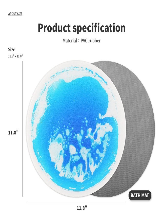 Art3d 4PCS Round Sensory Floor Tiles for Kids, Toddlers and Children, Colorful Liquid Sensory Activity Mat for Active Play and Decorative - Image 3