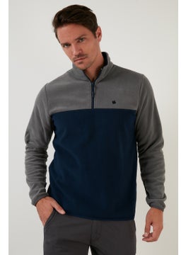 Buratti Regular Fit Zippered Stand Collar Winter Fleece Men's Fleece 5906016  - Image 2