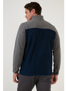 Buratti Regular Fit Zippered Stand Collar Winter Fleece Men's Fleece 5906016  - Image 4