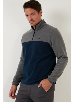 Buratti Regular Fit Zippered Stand Collar Winter Fleece Men's Fleece 5906016  - Image 5