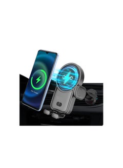 SYOSI Wireless Car Charger, 15W Auto-Clamping Car Charger Mount, Air Vent Car Charging Holder, Fit for iPhone 14/14 Pro/13/13 Pro /12/12 Pro/ 11/11 Pro/Xr/Xs/X/8, Samsung S22/ S21/S20 (Black)  - Image 1