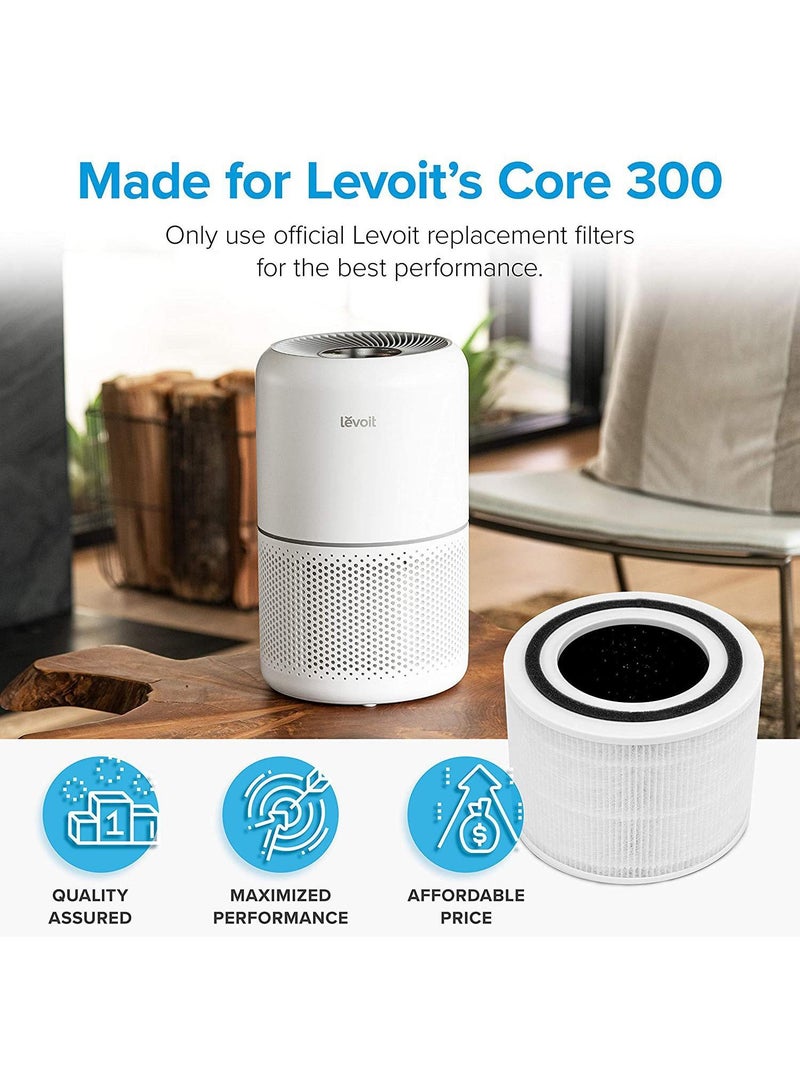 Y&D فلتر جهاز تنقية الهواء البديل متوافق مع جهاز تنقية الهواء Levoit Core 400S-Rf ملحق فلتر HEPA أبيض - Image 3