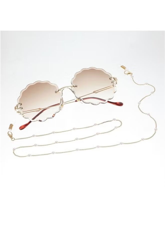 Ant Pearl Beaded Eyeglass Chain, Fashion Sunglasses Chain Reading Eyeglasses Cord, Eyewear Retainer Reading Eyeglass Necklace - Image 1