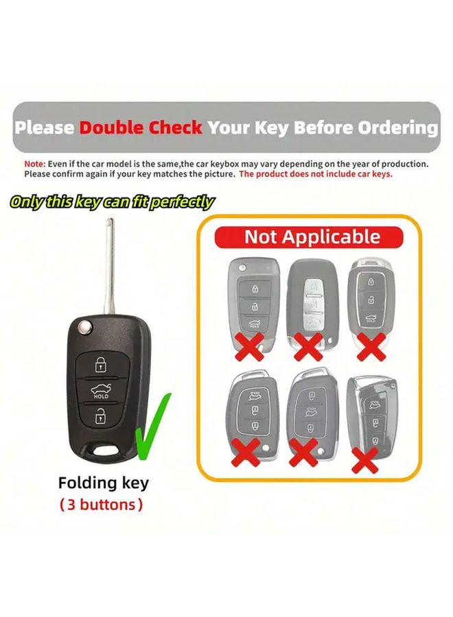 Purple TPU Car Folding Key Case Cover for Hyundai I10 I20 Ix20 I30 Ix35 Kia Ceed Soul Sportage Venga - Image 3