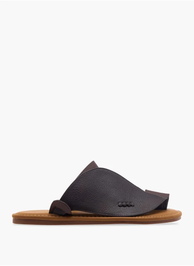 Al Waha Men's Textured Slip-On Arabic Sandals