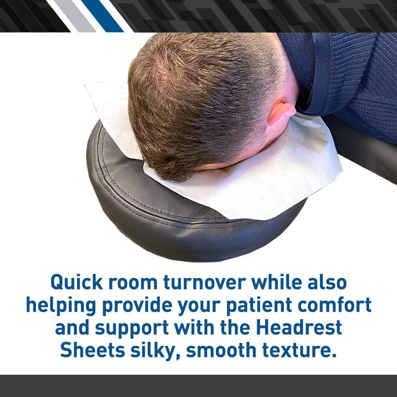 BodyMed Premium Headrest Paper Sheets â€“ with Slit â€“ Disposable Medical Face Barrier â€“ Exam Paper Sheets â€“ Case of 1,000 â€“ 12-inch x 12-inch â€“ White - Image 4