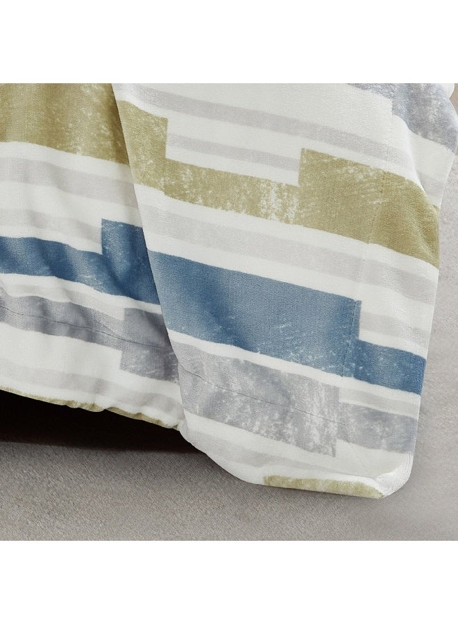 Home Box Braxton Versa Printed Flannel Sherpa Queen Blanket 220 x 200 cm - Image 4