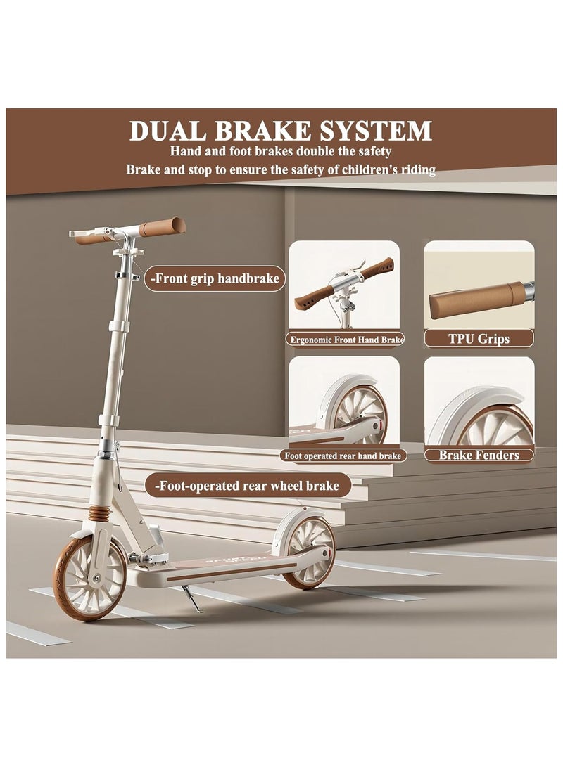 ECVV Foldable Kick Scooter for Kids, Teens & Adults (Ages 6-12) – Lightweight & Durable, Perfect for Campus Travel & Outdoor Rides | Assorted color - Image 4