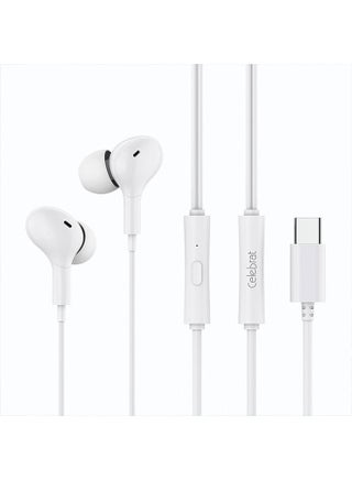 سماعات رأس USB C لهاتف iPhone 15 Type-c ستيريو سلكية داخل الأذن مع ميكروفون وتحكم في مستوى الصوت 1.2 متر لهاتف iPhone 15/15Plus/15Pro/15ProMax/iPad Pro، أبيض - pzsku/Z5B20ACA1CFB35E68DF9DZ/45/_/1720521116/3965e544-f45f-496f-9748-964812855c9f