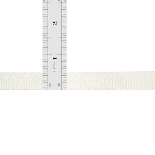UBCGOTT Cotton Twill Tape Ribbon 1/2 Inch Wide Tape Herringbone Webbing Roll Bias Binding Tapes for Sewing and DIY Crafts, Natural (White, 10 Yards) - Image 5