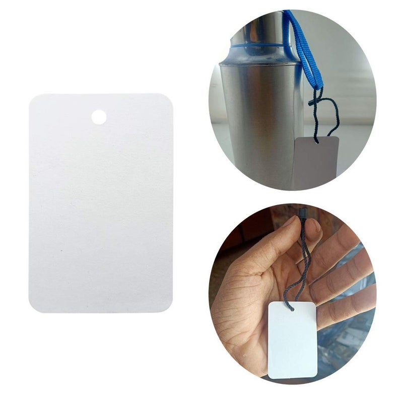 DIY Crafts بطاقة ورقية لربط المجوهرات لمتاجر التجزئة، المطبخ، الملابس، بطاقة محتوى، بطاقة سعر السلع، إلخ. ملحقات. دنو # 62 (عبوة من 100 قطعة) - Image 5