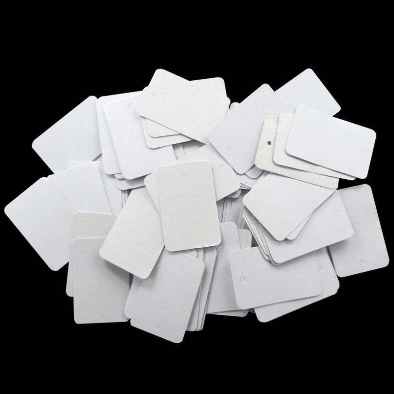 DIY Crafts بطاقة ورقية لربط المجوهرات لمتاجر التجزئة، المطبخ، الملابس، بطاقة محتوى، بطاقة سعر السلع، إلخ. ملحقات. دنو # 62 (عبوة من 100 قطعة) - Image 2
