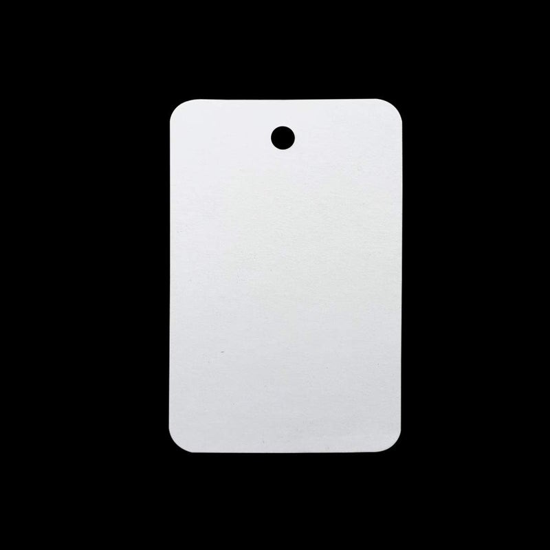 DIY Crafts بطاقة ورقية لربط المجوهرات لمتاجر التجزئة، المطبخ، الملابس، بطاقة محتوى، بطاقة سعر السلع، إلخ. ملحقات. دنو # 62 (عبوة من 100 قطعة) - Image 3