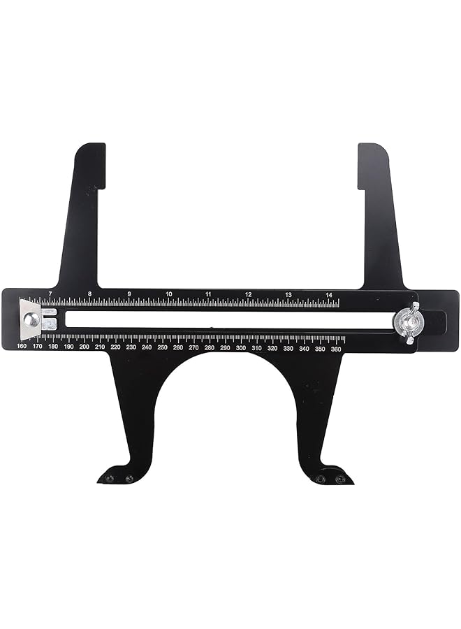 Generic Brake Resetting Tool, Stainless Steel Drum Measuring Resetting Meter For 6.5-14.25In Drums, Easy Adjustment With Lock Feature, For Rear Drum Brake Pad, Parking, Handbrake  - Image 1