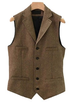 KUYING New Fashionable Herringbone Patterned Suit Vest  - Image 1