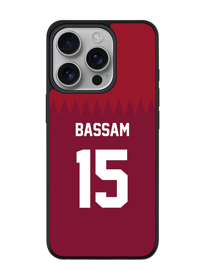 Stylizedd For iPhone 16 Pro Case [Compatible with MagSafe] Slim Magnetic cover Phone Case iPhone 16 Pro -Football - Qatar  Bassam - Image 1