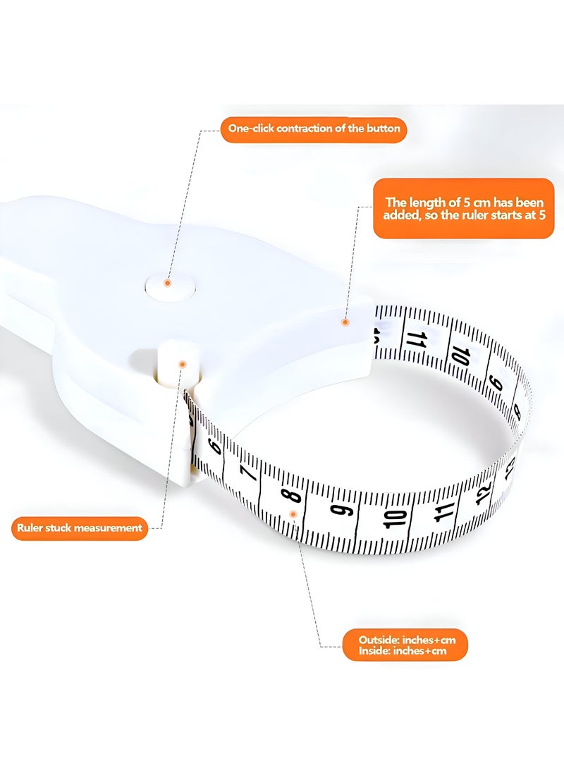Generic Body Measurement - Essential Tool For Evaluating Health And Fitness, Includes A Retractable Tape For Convenient Use And Accurate Readings  - Image 4