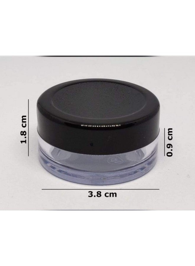 BH PLAST (WHOLESALE SET OF 60 PCS) 8 GRAM ACRYLIC SAN JAR FOR DIY COSMETIC LIPBALMS,LIP SCRUBS, BODYBUTTER PACKAGING JAR TRAVEL FRIENDLY with protective inner lid - Image 4