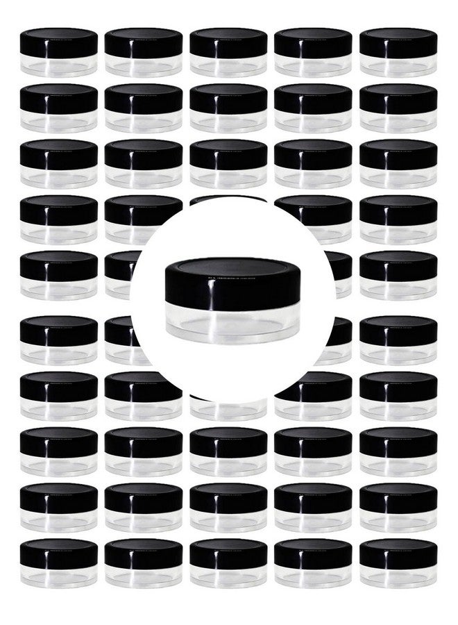 BH PLAST (WHOLESALE SET OF 60 PCS) 8 GRAM ACRYLIC SAN JAR FOR DIY COSMETIC LIPBALMS,LIP SCRUBS, BODYBUTTER PACKAGING JAR TRAVEL FRIENDLY with protective inner lid - Image 1