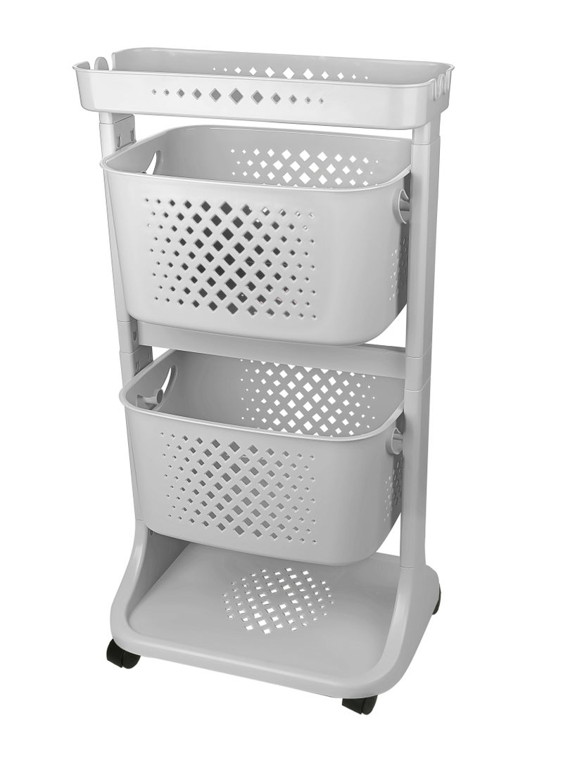 تيتيز طقم سلال تنظيم مطبخ طبقتين