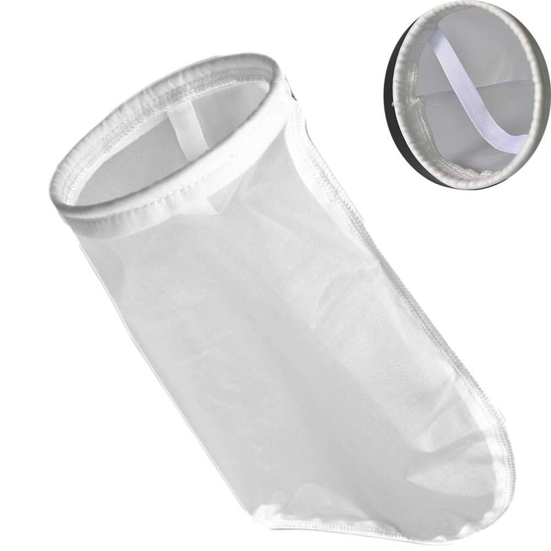 Honritone 400 Micron Nylon Monofilament Mesh Filter Bags 7 Inch Ring by 16 Inch Long - Filter Socks Size 1 Liquid Filtering - 1 Pack (400 Micron 7" x 16") - Image 1