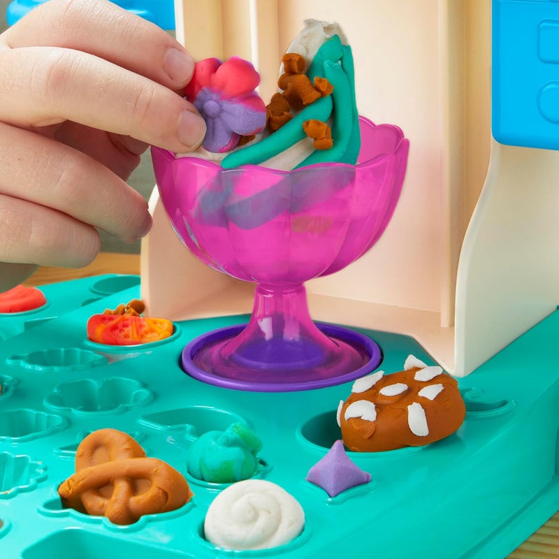Play-Doh Rainbow Swirl Ice Cream Playset with 7 Accessories for Kids - Image 5