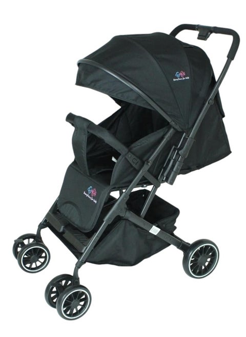 Lightweight Travel Baby Stroller Two Way Compact Easy One-Hand Folding And Multi-Position Adjustable For Newborn with 5-Point Safety Harness