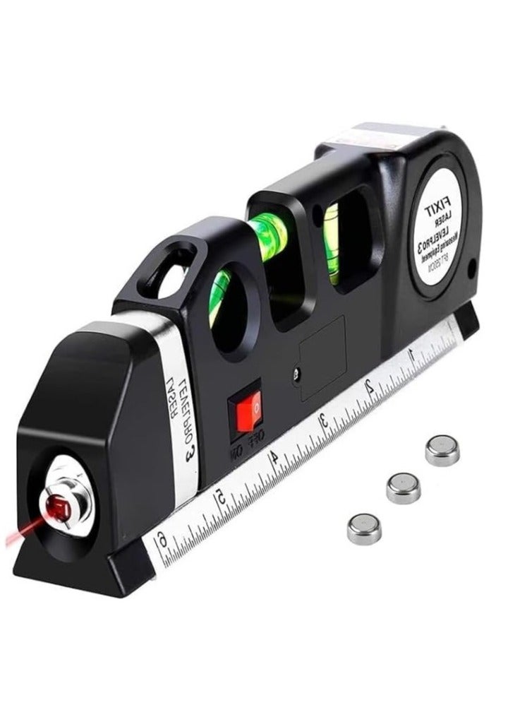 ريبنيو أداة قياس متعددة الأغراض Fixit Laser Level Pro 3 مع شريط بطول 8 أقدام - Image 2