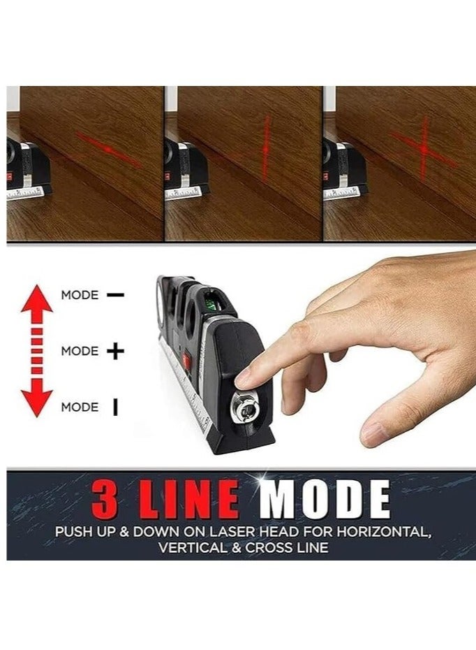 ريبنيو أداة قياس متعددة الأغراض Fixit Laser Level Pro 3 مع شريط بطول 8 أقدام - Image 3