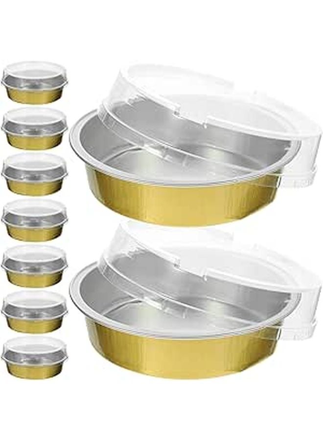 Aluminum Foil Baking Cups 25 Pack Oven Safe Disposable Cake Dessert Containers - Image 1