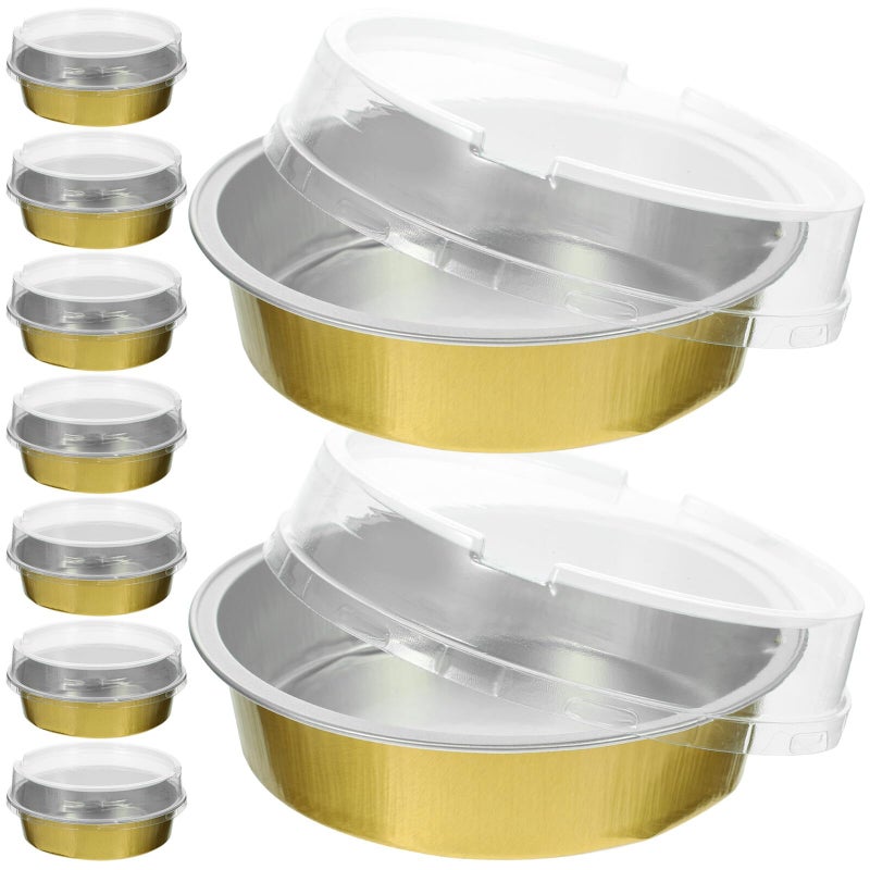 Aluminum Foil Baking Cups 25 Pack Oven Safe Disposable Cake Dessert Containers - Image 2