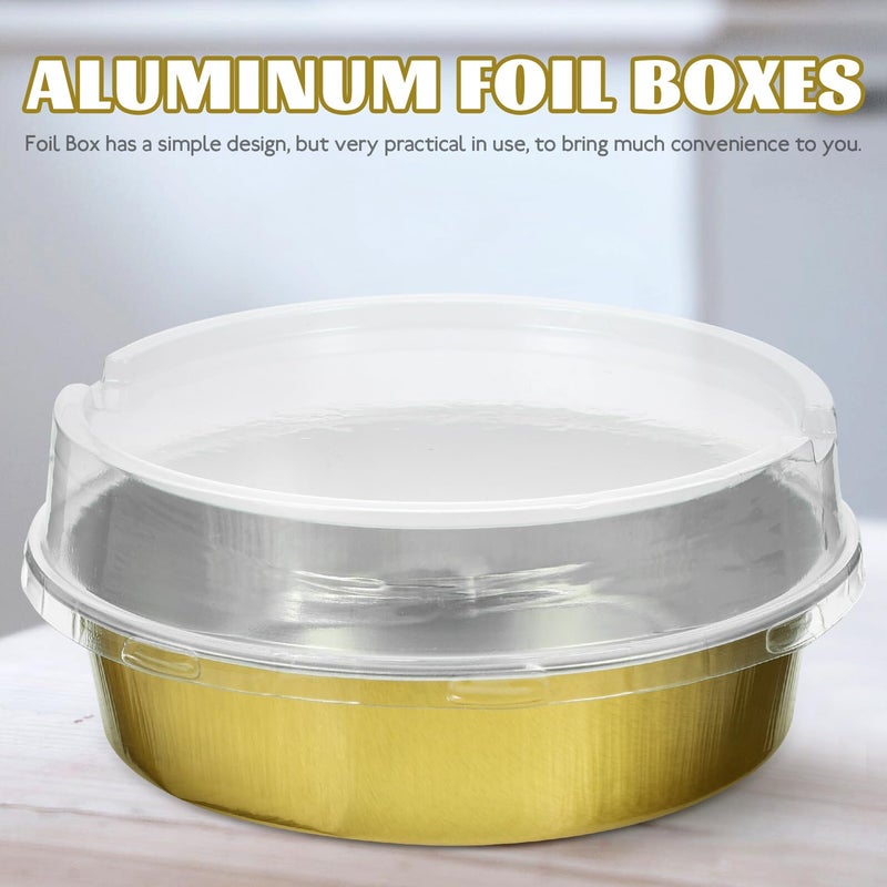 Aluminum Foil Baking Cups 25 Pack Oven Safe Disposable Cake Dessert Containers - Image 5