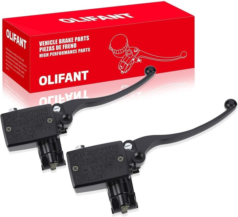 OLIFANT Front Brake Master Cylinder Handle for Honda ATV Foreman 400 450 500/Rancher 350/Recon 250 FourTrax 300/Rincon 650/250ex 300ex 400ex 2PCS - Image 1