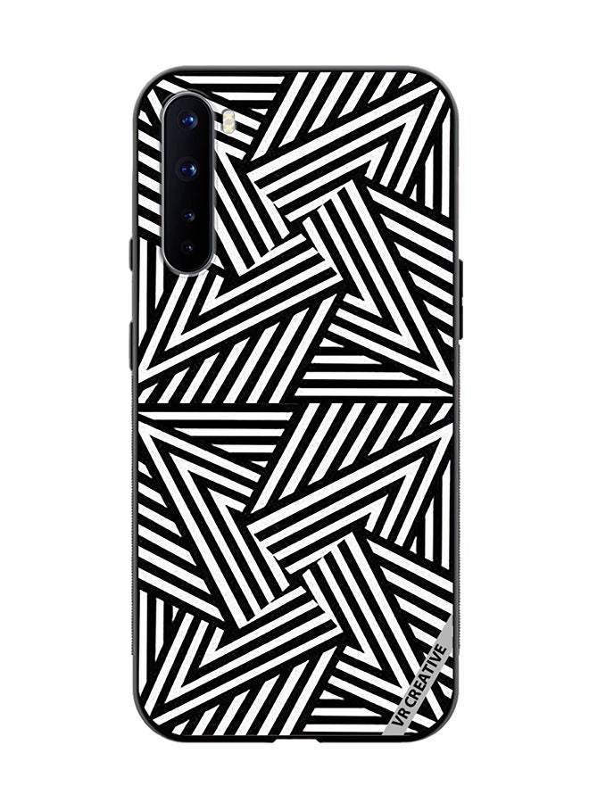 VR CREATIVE Protective Case Cover For OnePlus Nord Abstract Black And White Design Multicolour - Image 1