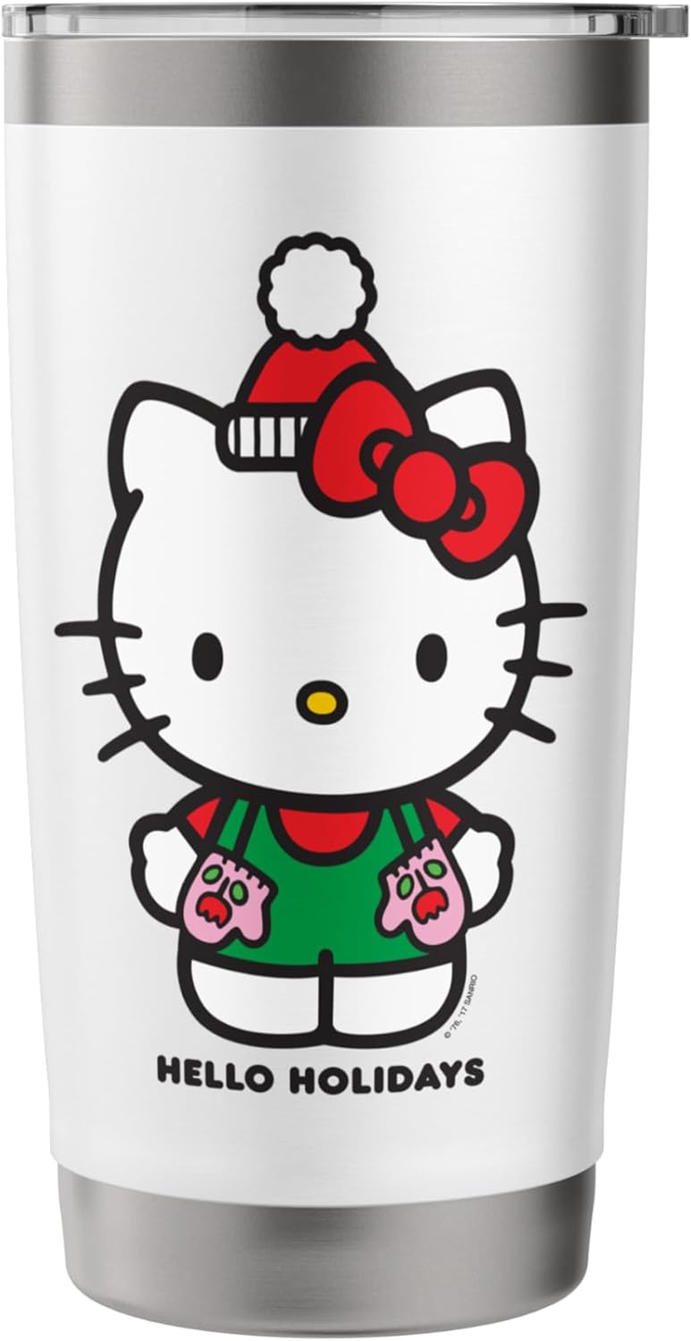 Hello Kitty Hello Kitty Hello Holidays Christmas Tee Shirt Stainless Steel Insulated Tumbler  - Image 3