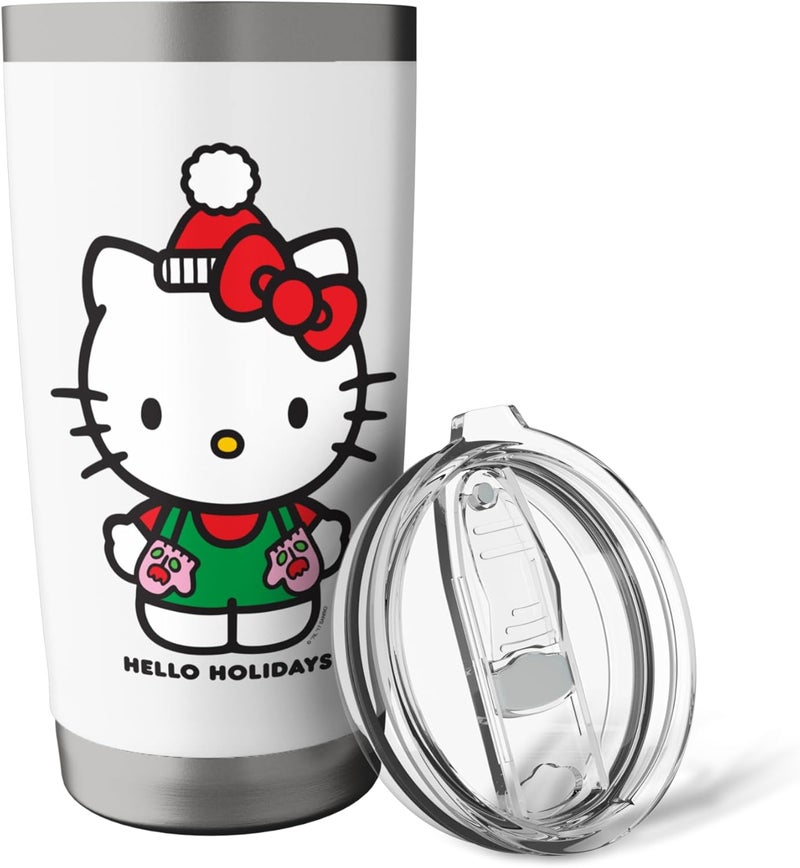 Hello Kitty Hello Kitty Hello Holidays Christmas Tee Shirt Stainless Steel Insulated Tumbler  - Image 5