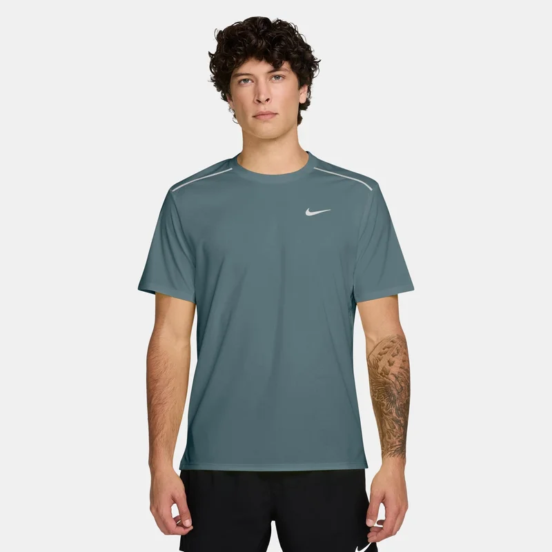 نايكي Men's Miler Dri-FIT UV Running T-Shirt