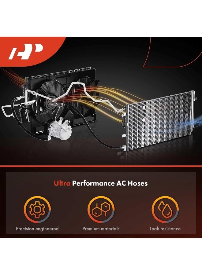 A-Premium A/C Suction And Liquid Line Hose Assembly Compatible With Honda Cr-V 2007-2011 L4 2.4L  - Image 2