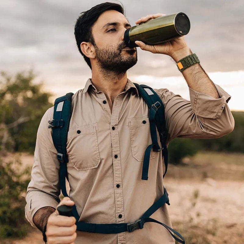 ورقة رياضية نايلون فيلكرو لـ Amazfit T-Rex/T-Rex Pro، حزام حلقة من الفولاذ المقاوم للصدأ - Image 5
