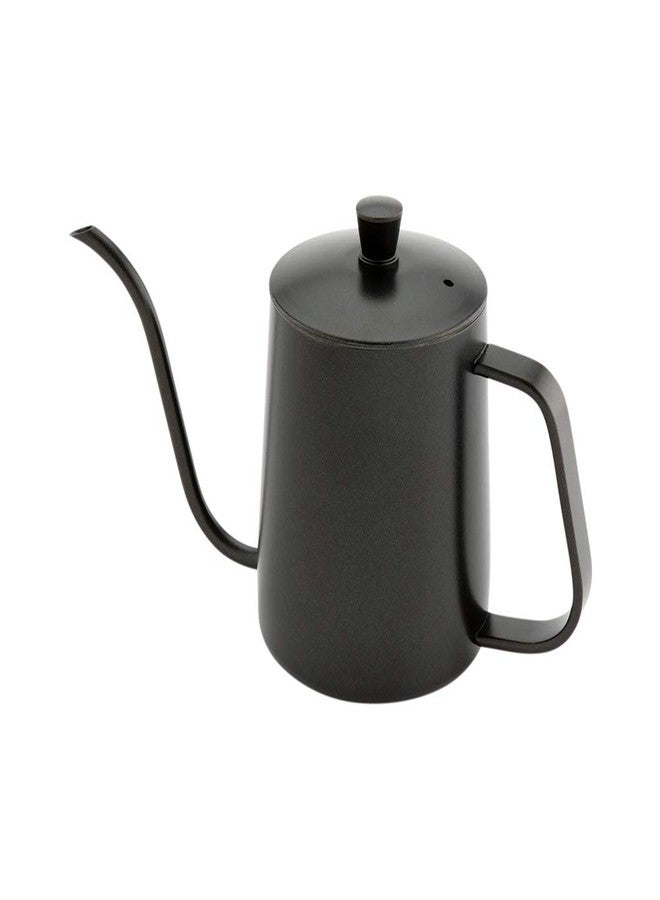 Restaurantware Restpresso 12 Ounce Gooseneck Kettle, 1 Dishwashable Pour Over Kettle - With Thermometer Hole, Non-Stick Coating, Black Stainless Steel Stovetop Kettle, Built-In Handle, - Restaurantware - Image 2