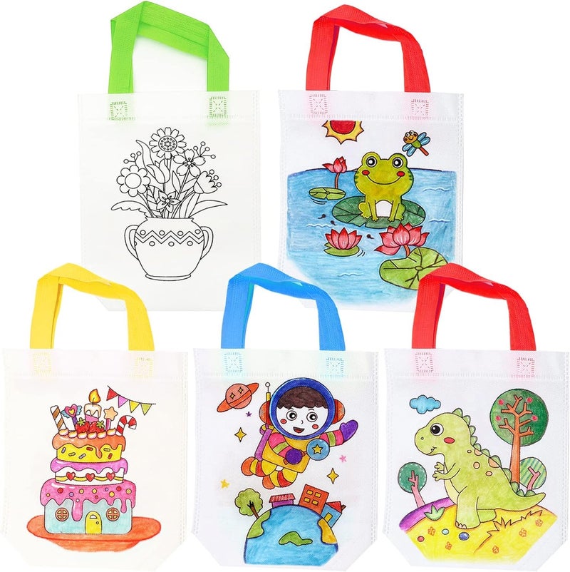 Gold Leaf GOLD LEAF Birthday Gift Bag For Kids (12 Pcs) Return Gifts Carry Bag For Girls, Shopping Bag, Multipurpose Bag, Gift Bag, Painting Coloring Bag For Boys, Carry Bag For Girls & Kids  - Image 2