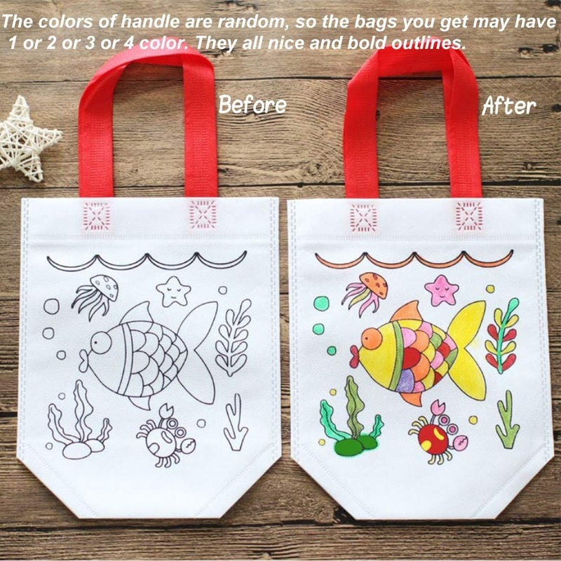 Gold Leaf GOLD LEAF Birthday Gift Bag For Kids (12 Pcs) Return Gifts Carry Bag For Girls, Shopping Bag, Multipurpose Bag, Gift Bag, Painting Coloring Bag For Boys, Carry Bag For Girls & Kids  - Image 4