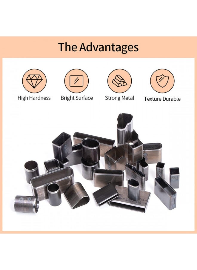 WUTA WUTA 55 Shape Hole Hollow Punch Cutter Tool, Alloy Steel Punching Die Cutting Mold, Manual Leather Punch Tool Hole Puncher Cutter, Leather Craft Tools Kit for Handmade DIY Leather Craft  - Image 3