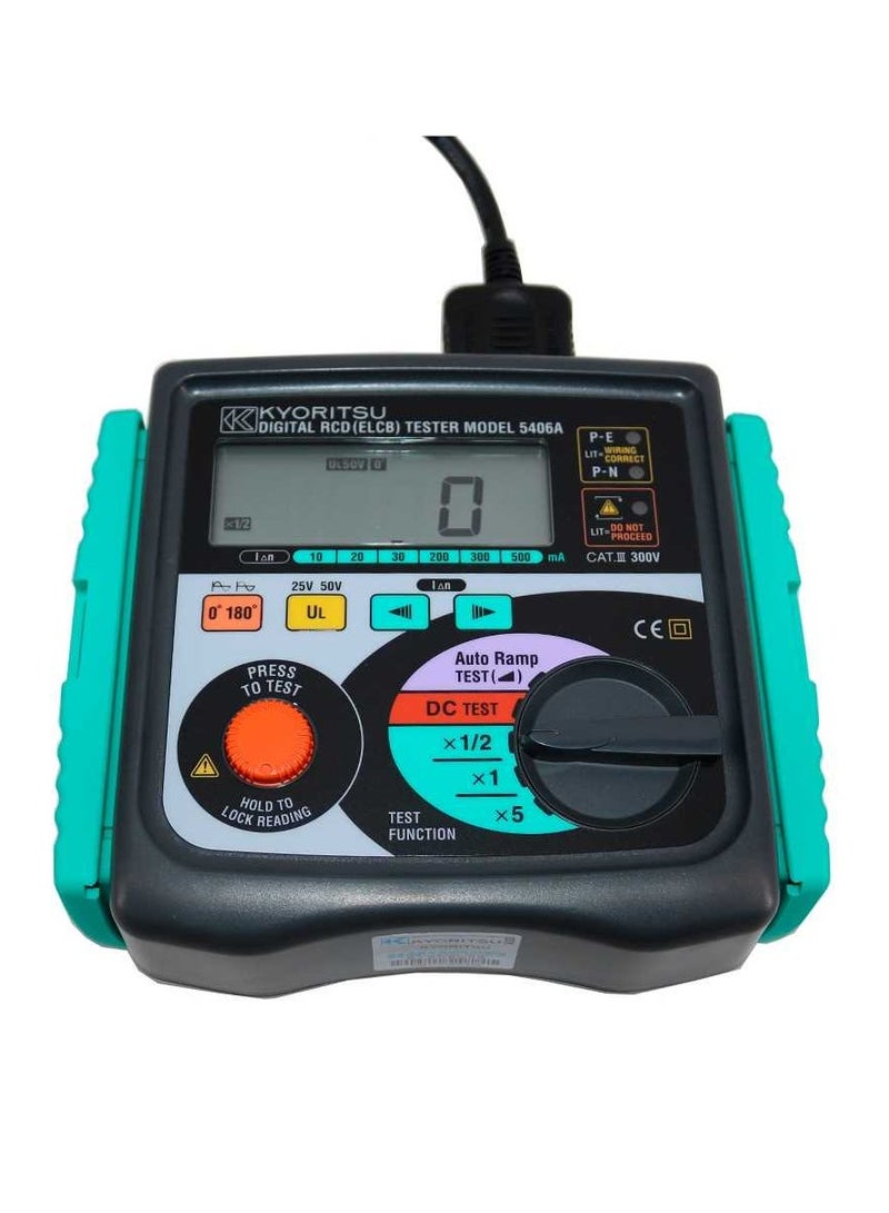 Kyoritsu KEW 5406A Digital RCD (ELCB) Tester - Image 3