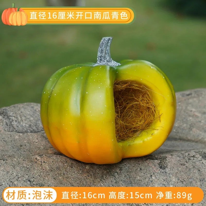 Bluejw L06735 Halloween Pumpkin Decor - Artificial Fruits and Vegetables Shop Decoration, Realistic Fake Vegetables for Fall Harvest Display - Image 1