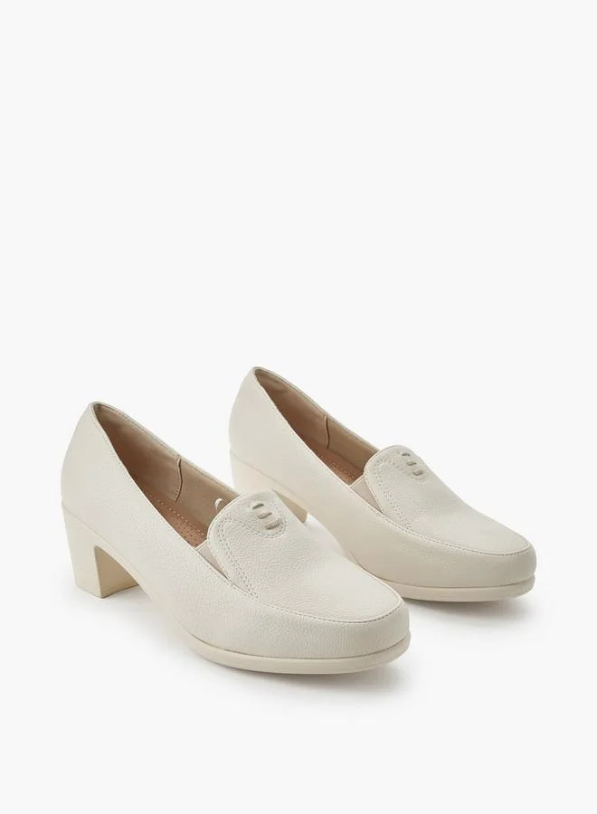 Women Slip On Block Heels